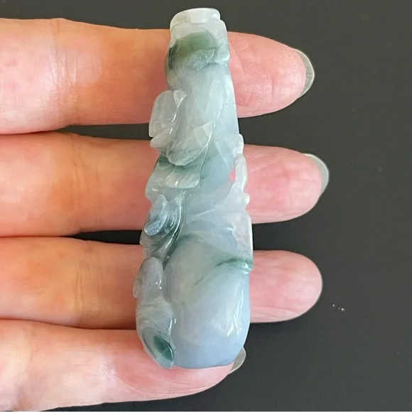New natural Burmese carved Jade Pendant